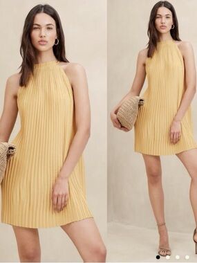 Banana Republic Pleated Mini Dress